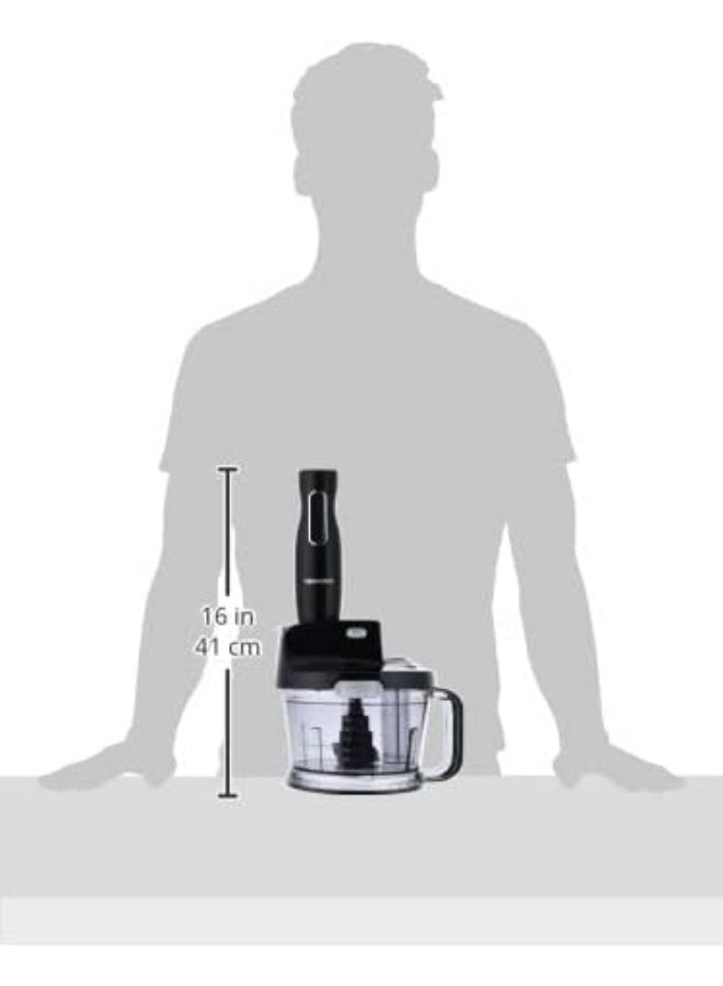 TORNADO Hand Blender 1000 Watt Food Processor Whisk Black THB-1000MK - Image 2